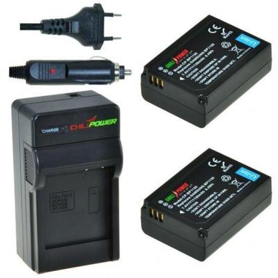 2 x BP1030 accu's voor Samsung - inclusief oplader en autolader - Origineel ChiliPower