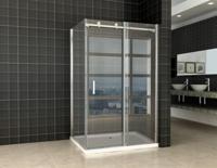 Douchecabine Schuifdeur 120X80X200 cm 8 mm Glas Met Nano Coating Aqua Splash - thumbnail