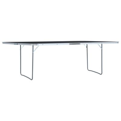 VidaXL Campingtafel inklapbaar 240x60 cm aluminium grijs