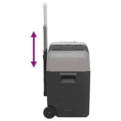 Koelbox met wielen en handvat 40 L polypropeen zwart en grijs Koelbox met wielen en handvat 40 L polypropeen zwart en grijs