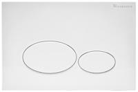 Wiesbaden X32 drukplaat voor inbouwreservoir glans wit - thumbnail