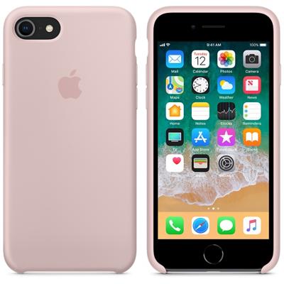 Apple silicone case iPhone 7 / 8 / SE 2020 pink sand