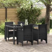 Tuinstoel 4 pcs Antraciet 53 x 49 x 85 cm PP - thumbnail