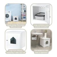 Trixie kattenmand huis wit - thumbnail