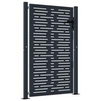 VidaXL Poort 100x150 cm met vierkant staal antracietkleurig - thumbnail