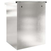 Pakket inwerp box Zwart 44 x 35 x 59 cm Roestvrij staal - thumbnail