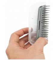 Trixie massageborstel muur hoek grijs - thumbnail