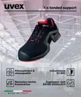 uvex 1 support 8516242 Lage veiligheidsschoenen ESD S3 Schoenmaat (EU): 42 Rood/zwart 1 paar - thumbnail