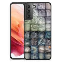 GSM Cover Samsung Galaxy S21 Spijkerbroeken - thumbnail