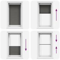 Pliss rolgordijn 80x150 cm stofbreedte 79,4 cm polyester zwart - thumbnail