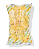 HEMA Aardappelchips mosterd en dille 125gr - thumbnail