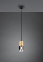 Trio HanglampRobin pendel hout met zwart - 310600154 - thumbnail