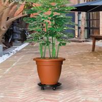 VidaXL Plantentrolleys met wielen 2 st 170 kg diameter 30 cm zwart - thumbnail