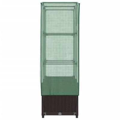 Plantenbak verhoogd met kashoes 80x40x138 cm rattanlook Plantenbak verhoogd met kashoes 80x40x138 cm rattanlook