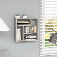 Wandschap 45,1x16x45,1 cm bewerkt hout betongrijs - thumbnail