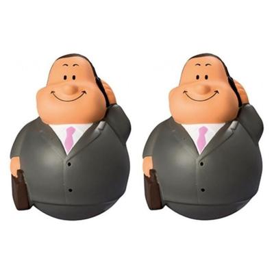 2x Stuks Anti Stressbal Zakenman In Pak 9 Cm - Stressballen