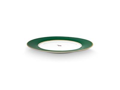 Pip Studio Dinerbord Love Birds Donkergroen 26.5cm
