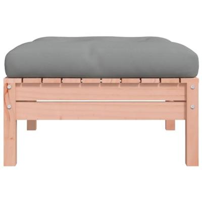 Tuinvoetenbank met kussen massief douglashout