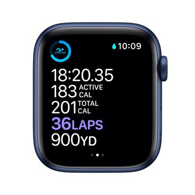 Refurbished Apple Watch Series 6 44mm Blauw Gebruikt Refurbished Apple Watch Series 6 44mm Blauw Gebruikt