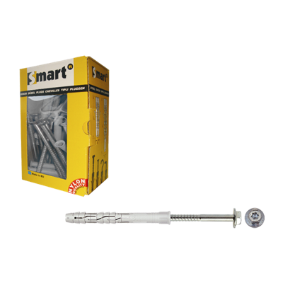 pgb-Europe SMART | Raamplug +zeskantschroef Ø 10x120 NZN | 25 st SM0RPFN01100120E