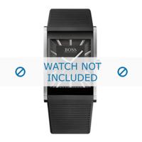 Hugo Boss horlogeband HB1512980 / HB-218-1-14-2615 Rubber Zwart - thumbnail