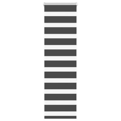 VidaXL Zebra rolgordijn 45x150 cm stofbreedte 40,9 cm zwart VidaXL Zebra rolgordijn 45x150 cm stofbreedte 40,9 cm zwart