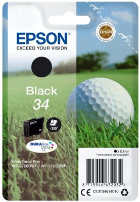 Epson Inktcartridge 34 Origineel Zwart C 13 T 34614010