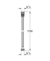 Grohe Vitalio doucheslang metaal 175cm chroom - thumbnail