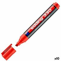 Permanente markeerstift Edding 330 Rood (10 Stuks) - thumbnail