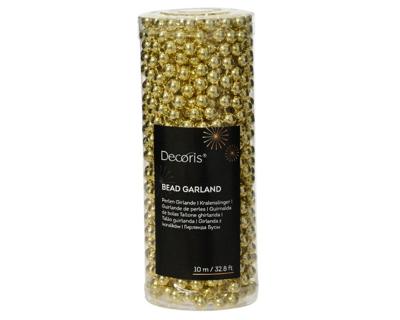 Kralenketting plastic 8mmx10m licht goud KSD - Ksd