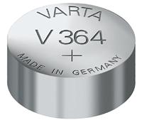 Varta Primary Silver Button V364 / SR 60 Single use batterij nikkel-Oxyhydroxide (NiOx) - Huishoudbatterijen (enkelvoudig gebruik batterij, nikkeloxide (NiOx), 1,55 V, 1 stuk (e), 20 mAh, 6,8 mm) - thumbnail