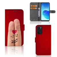 OPPO Reno6 5G | Wallet Case | met Pasjes | Liefde - Origineel Romantisch Cadeau - thumbnail