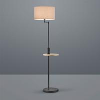 Trio LeeslampClaas Table zwart met houtbruin en grijs - 400400132 - thumbnail