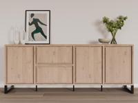 Dressoir NARUMA 3 deuren 2 lades lichte millenium eik - thumbnail