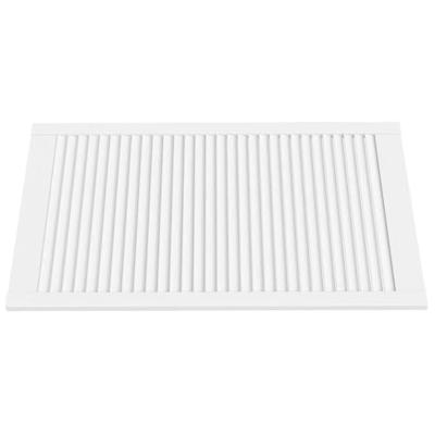 Kastdeuren met lamellen 4 st 99,3x59,4 cm grenenhout wit