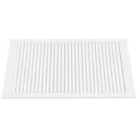 Kastdeuren met lamellen 4 st 99,3x59,4 cm grenenhout wit - thumbnail