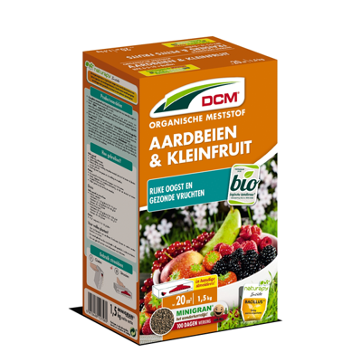DCM meststof aardbei en klein fruit 1,5 kg
