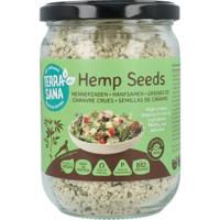 TerraSana RAW Hennepzaad gepeld in glas bio 275 Gram - thumbnail