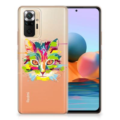 Xiaomi Redmi Note 10 Pro Telefoonhoesje met Naam Cat Color Xiaomi Redmi Note 10 Pro Telefoonhoesje met Naam Cat Color