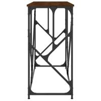 Wandtafel 100x40x80 cm bewerkt hout bruin eikenkleur - thumbnail