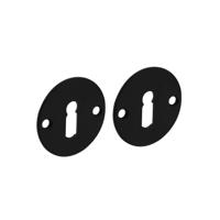 SLEUTELPLAAT 50X2MM RVS ZWART - thumbnail