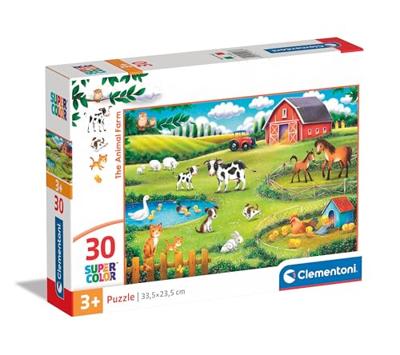 Clementoni legpuzzel super color the animal farm, 30st.