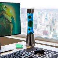 Lava lamp &apos;&apos;tower&apos;&apos; green and blue - thumbnail