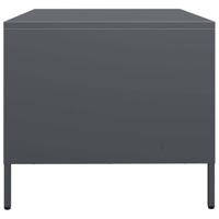 Salontafel 101,5x50x43,5 cm koudgewalst staal antracietkleurig - thumbnail