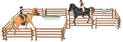 Toi-Toys Twee paarden met ruiters en accessoires