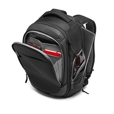 Manfrotto MB MA2-BP-GM Advanced² Gear M camera-/laptoprugzak voor DSLR/CSC-camera's met standaardlenzen, vak van voren toegankelijk, variabele gewatteerde scheidingswanden, statiefgordel, gecoate stof