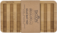 Skoon Solid bar tray - 2 bar - all bamboo 1 Set - thumbnail