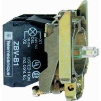 Schneider Electric ZB4BW0B11 Hulpschakelaar, LED-element Met bevestigingsadapter, Met fitting 1x NO Wit Moment 24 V/DC, 24 V/AC 1 stuk(s) - thumbnail