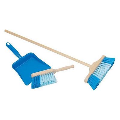 Simply For Kids 3-delige bezemset blauw