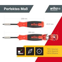 Wiha 38606 | Schroevendraaier met bitmagazijn | LiftUp 25 | magnetisch | 12 bits - 38606 - thumbnail